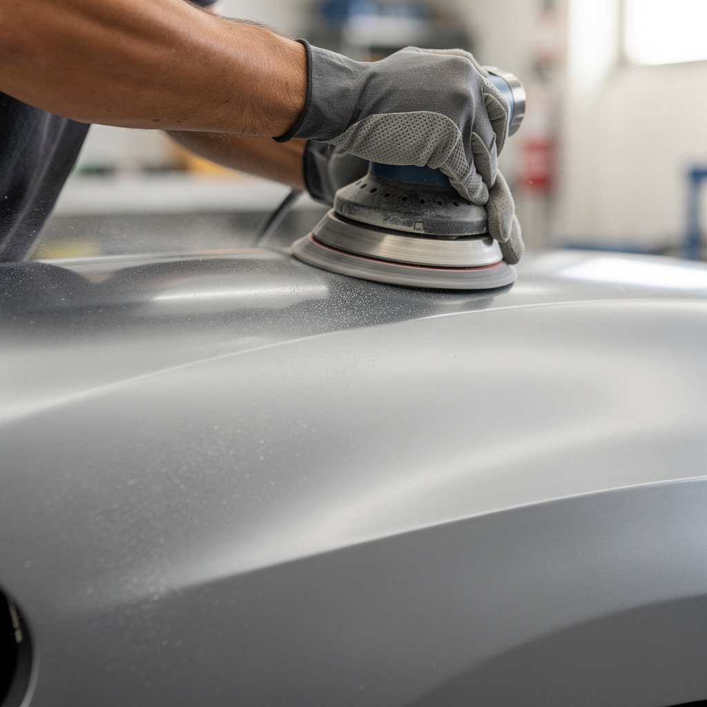 Target Auto Body and Paint San Diego technician performing expert collision repair on a vehicle in San Diego